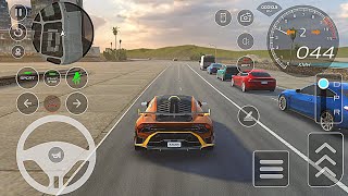 New brown colour Lamborghini | Car driving in city with high traffic | Diff games #cargame #gaming   screenshot 4