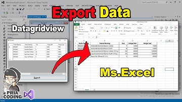 Cara Export Data dari Datagridview ke Ms.Excel di VB .Net | VB.Net Tutorial