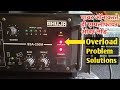 Amplifier overload as power on | Ahuja ssa-250m | amplifier repair