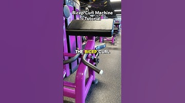BICEP CURL MACHINE TUTORIAL 💪🏼 // Use this machine to build arm strength! #workout #planetfitness