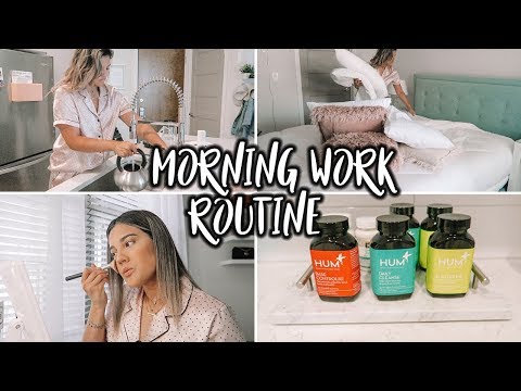MY MORNING WORK ROUTINE + HUM Nutrition Giveaway!