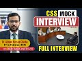 Css mock interview  dr ahmad hassan chatha  world times institute  full mock interview