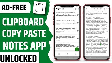 Best Free Clipboard Copy Paste And Note App for Android