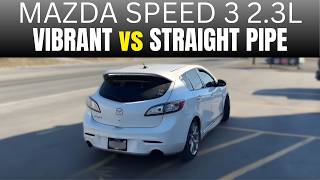 Mazda Speed 3 2.3l: Straight Pipes Vs Vibrant Bottle Resonator!