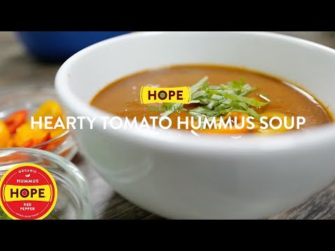 How To Make Hearty Tomato Hummus Soup