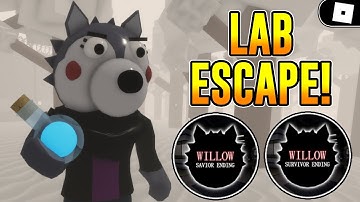 HOW TO ESCAPE THE BOOK 2: CHAPTER 12 (LAB) MAP + GET THE WILLOW ENDINGS IN PIGGY! | ROBLOX
