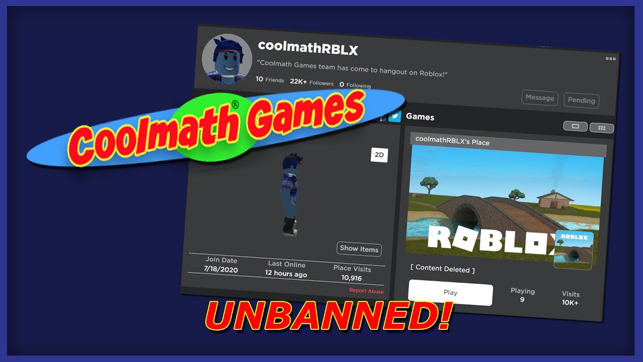 Coolmath Games Got Unbanned Youtube - coolmath roblox