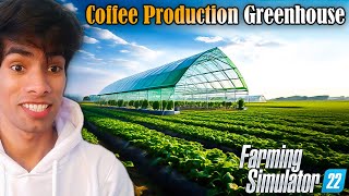 I Made Biggest Coffee Production Greenhouse in Farming Simulator Day 10