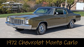 1972 Chevrolet Monte Carlo For Sale Survivor Clic Car Services Chicago