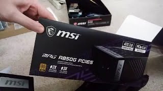 Msi MPG A850G PCIE 5 & ATX 3.0 Gaming Power Supply - Full Modular –