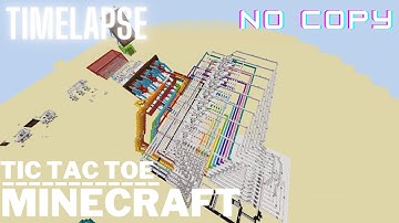 Minecraft tic tac toe machine (Timelapse)