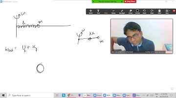 Solution of Irodov Problem 1.142 based on circular motion and work energy by RKH SIR