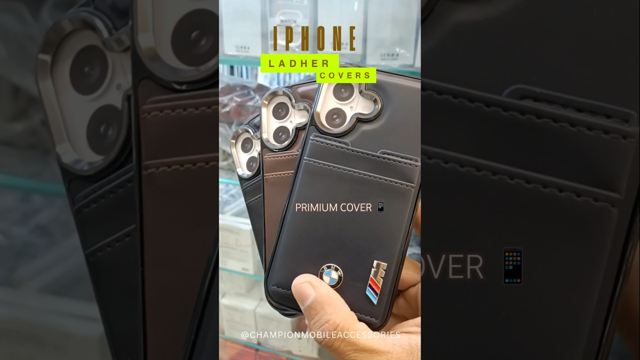 🔥 iPhone 16 & 17 Premium Leather MagSafe Case 🚗✨ | Card Holder Edition #applecases #magsafecase