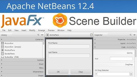 Create JavaFX GUI using Scene Builder and Netbeans 12.4