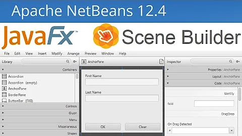 Create JavaFX GUI using Scene Builder and Netbeans 12.4