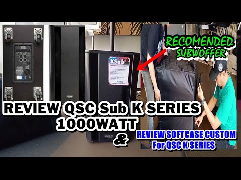 Review Subwoffer & softcase QSC Ksub dual 12 inch 1000watt