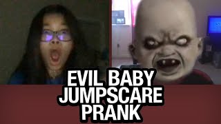 Evil Baby JUMPSCARE PRANK on Omegle!