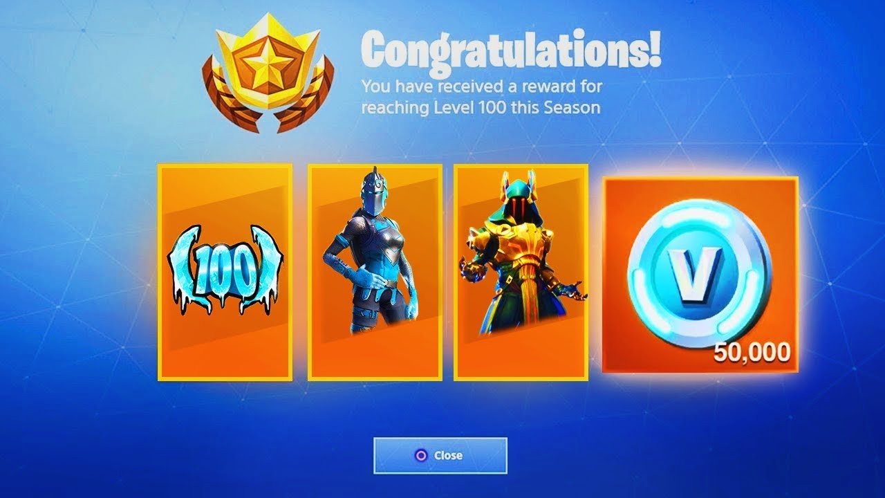 new season 7 level 100 rewards in fortnite - fortnite season level 100 reward