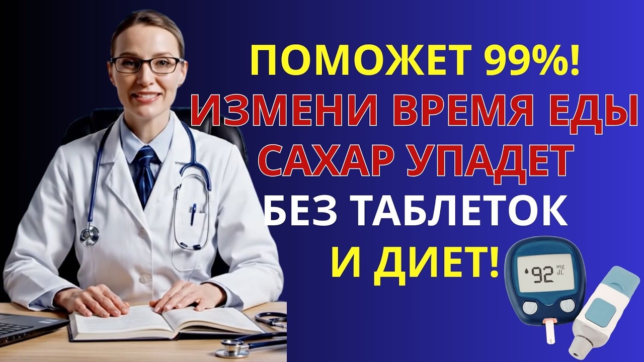 ✅ Один сдвиг во времени еды — и сахар снижается сам (без лекарств!)