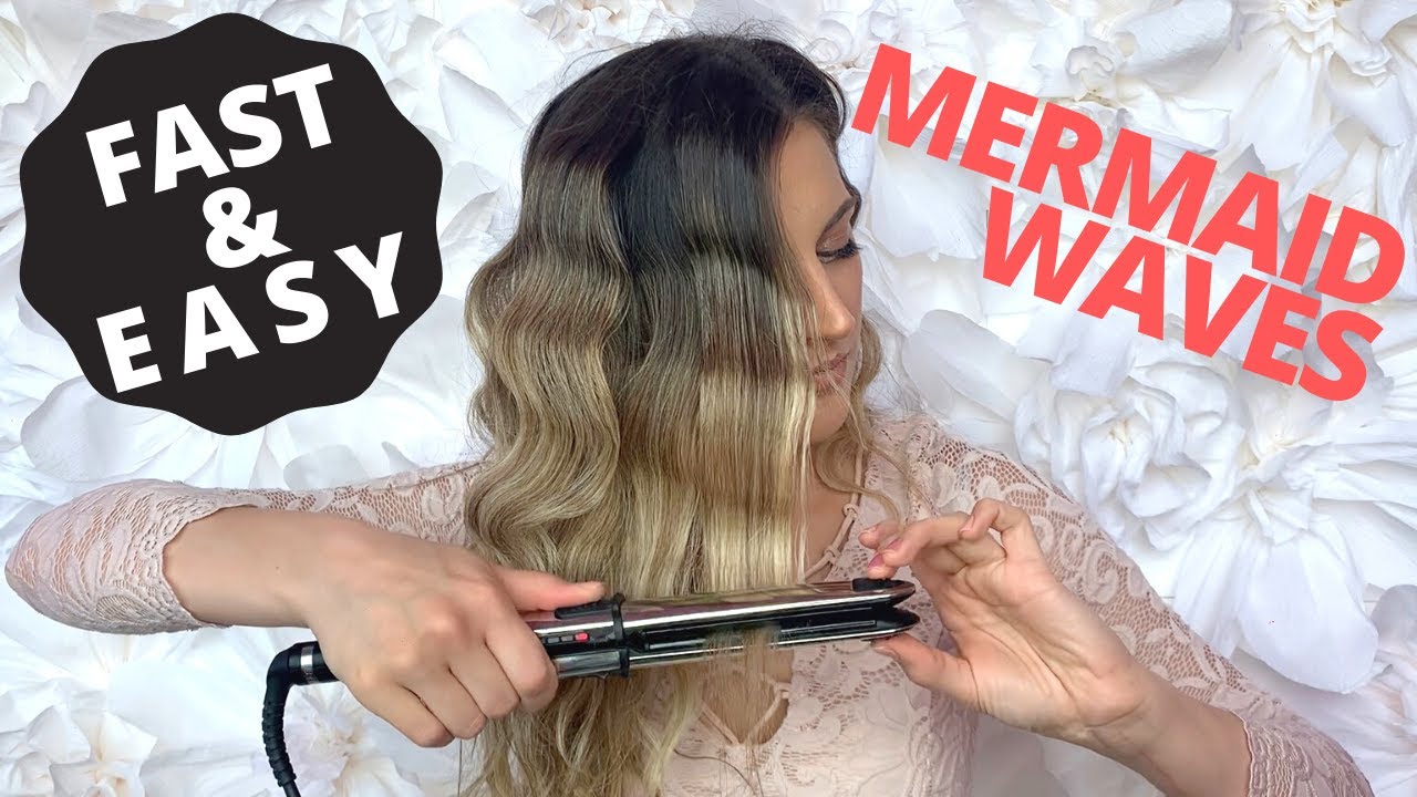 mermaid waves hair tutorial