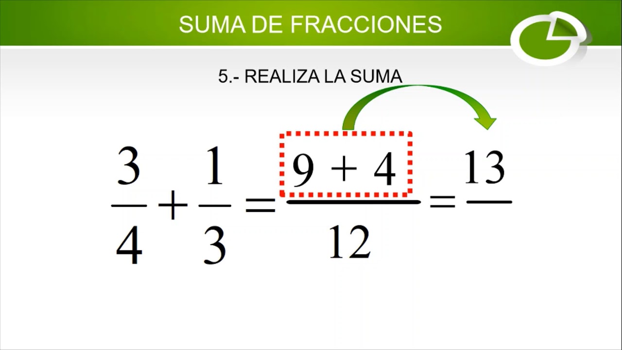 SUMA DE FRACCIONES - YouTube