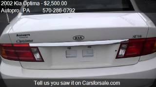 2002 Kia Optima SE V6 for sale in Sunbury, PA 17801 at Autop