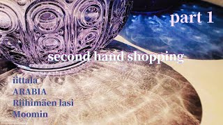 【北欧食器】セカンドハンド店Comboショッピング。iittala, ARABIA, Riihimäen lasi, Moominなど貴重なヴィンテージ。
