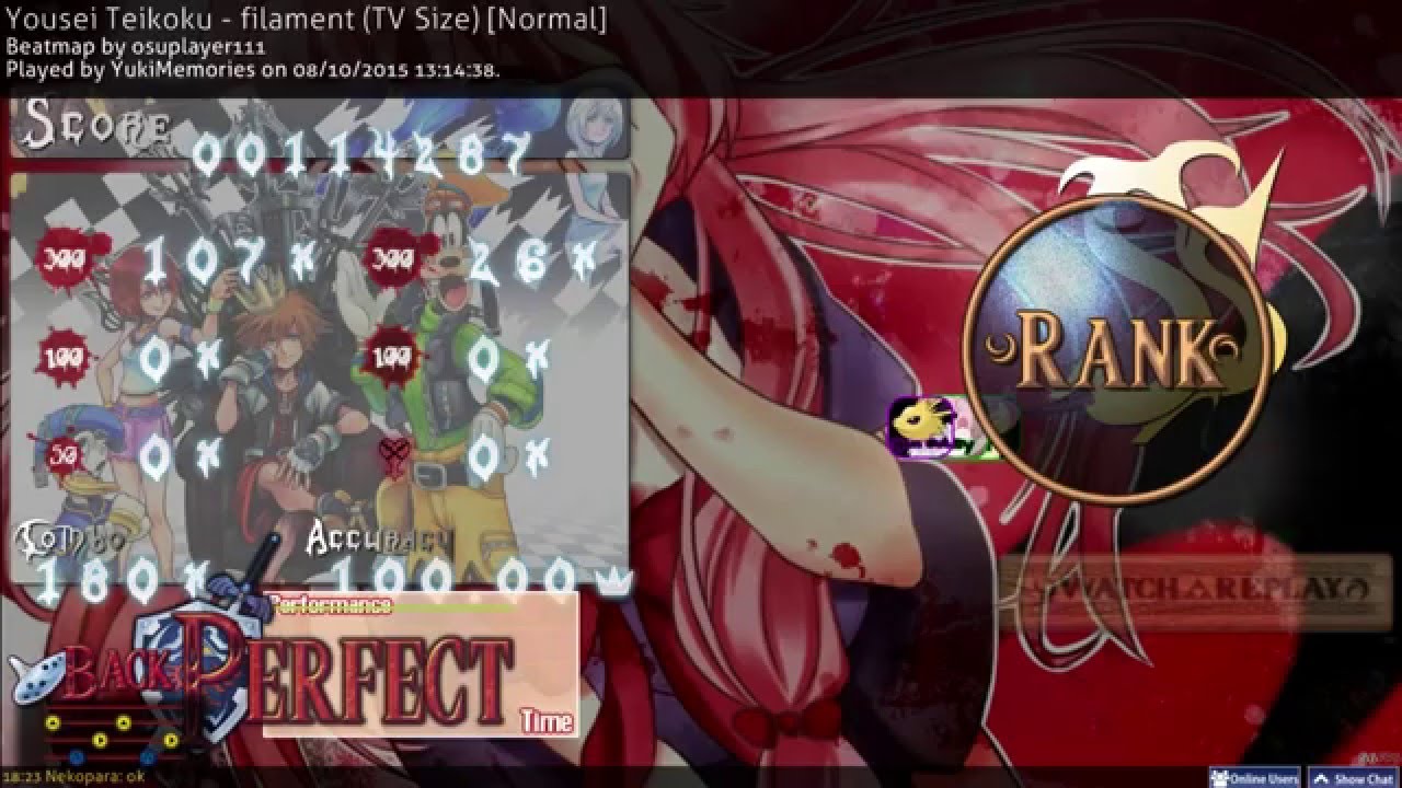 Osu! ~Perfect~ Filament TV Size [Normal] (2015-10-08)