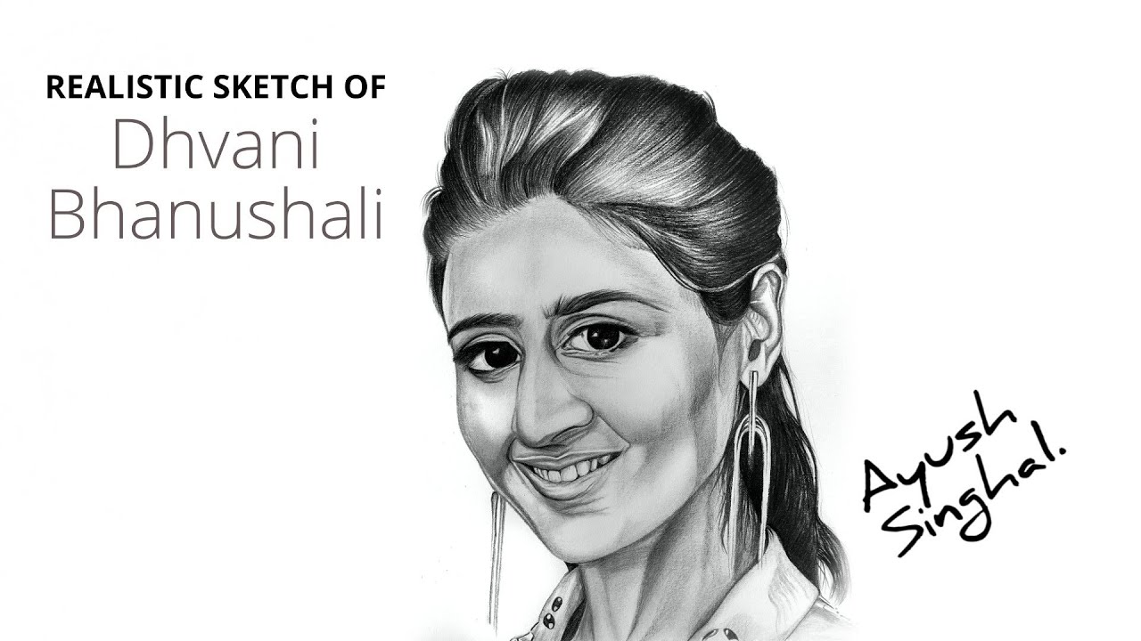 Dhvani bhanushali Sketch Portrait | Realism art, Instagram, Instagram photo