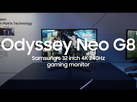 Samsung Odyssey Neo G8 | 32 inch 4K 240Hz gaming monitor