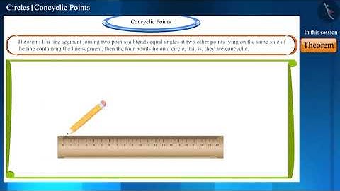 Concyclic points | Part 1/2 | English | Class 9
