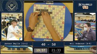 2023 Scrabble Players Championship Game 15 - Jackson Smylie vs. Will Anderson screenshot 3