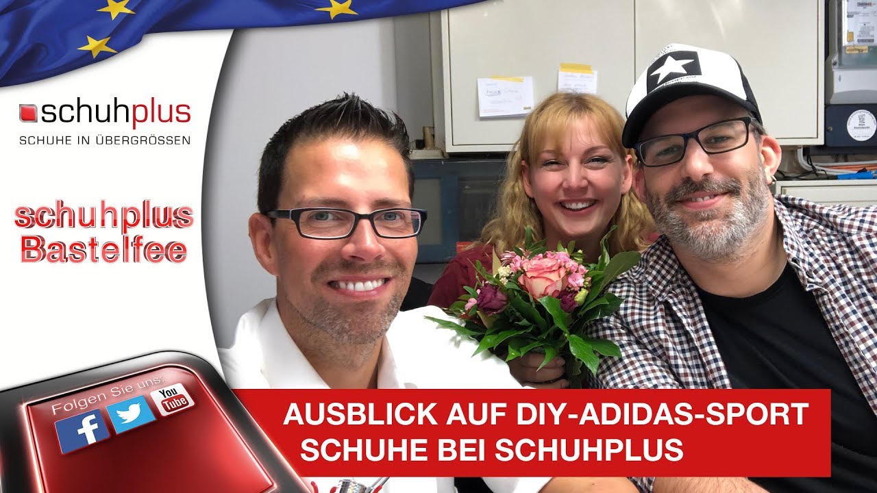 Ausblick auf DIY-Adidas-Sportschuhe von Gerrit bei schuhplus für Vatertag