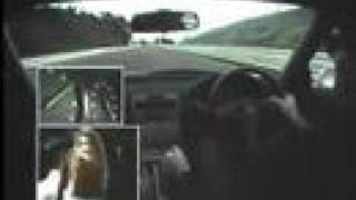 Ayrton Senna montado en un Honda nsx