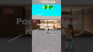 Pov:You open a Restaurant #Pov #Restaurant #Roblox #Bloxburg