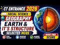CT Entrance 2026 | D. El Ed CT entrance 2026 | CT geography MCQs | Earth &amp; It's Structure MCQs 