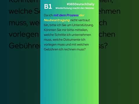 Briefeschreiben Verlust des Personalausweises und Beantragung eines neuen #deutschschreiben 