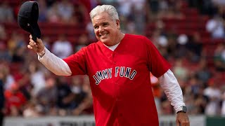 EyeOpener's Doug Meehan throws out first pitch at Fenway Park