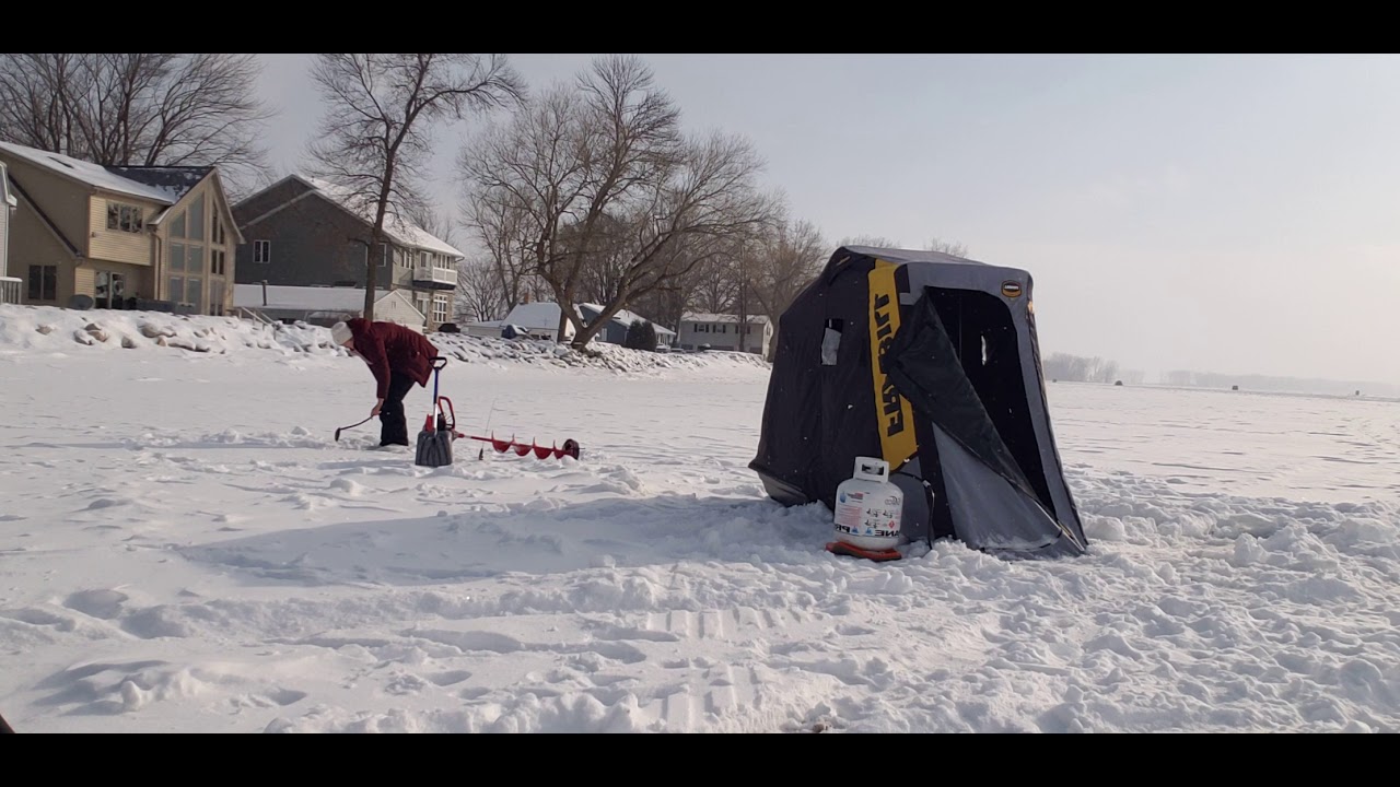 Ice fishing in Suamico, Wisconsin February 19, 2021 YouTube
