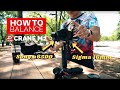 How to balance Zhiyun Crane M2 Gimbal with Sigma 16mm & Sony a6500