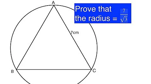 Equilateral triangle inside a circle problem