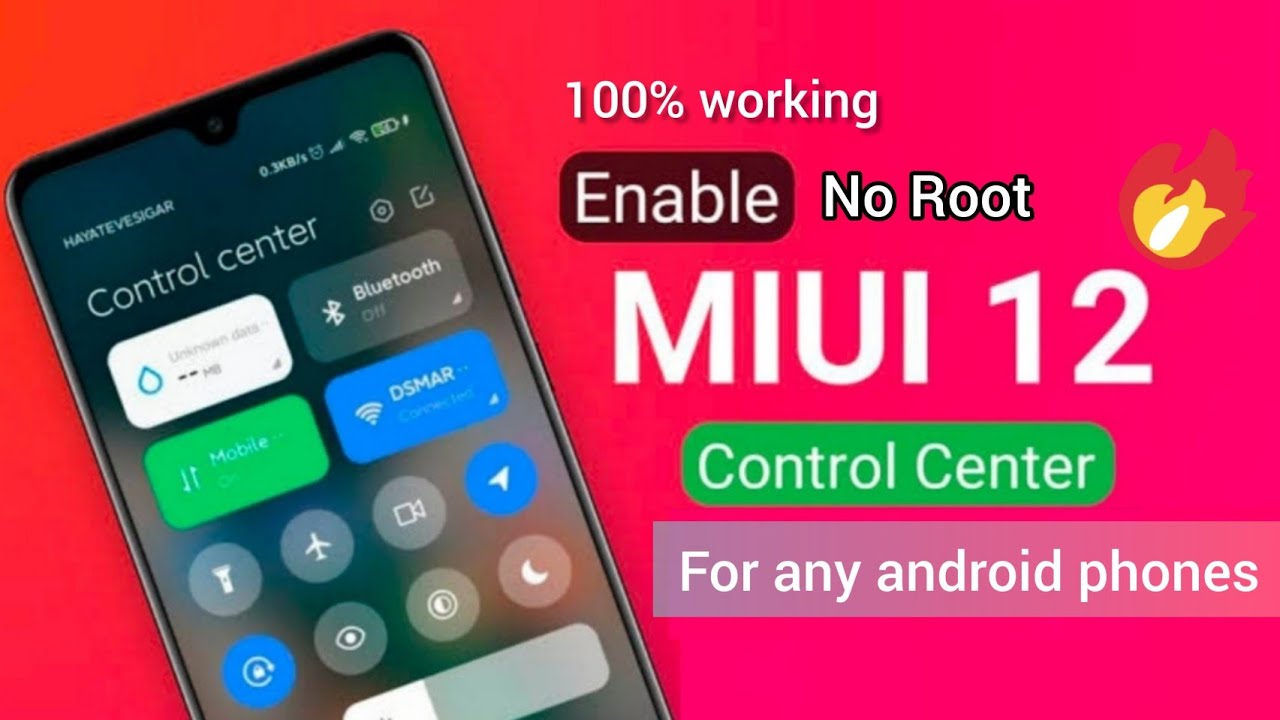Miui 12 notification panel in any phone - YouTube