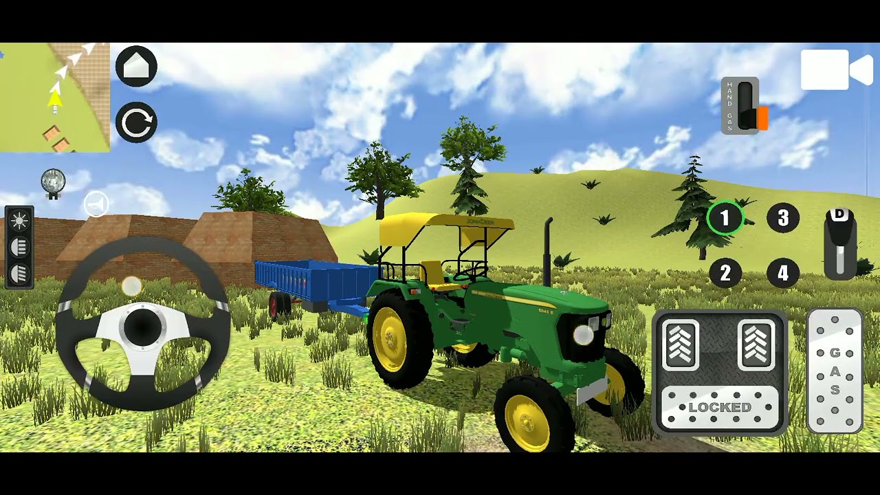 Indian tractor simulator mein tractor kaise fas Gaya🤔 dekho full video