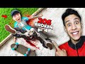 تحدي تكسير العظام الي يكسر عظمة اكثر يفوز ام كامل وسحس الفأر Skate 