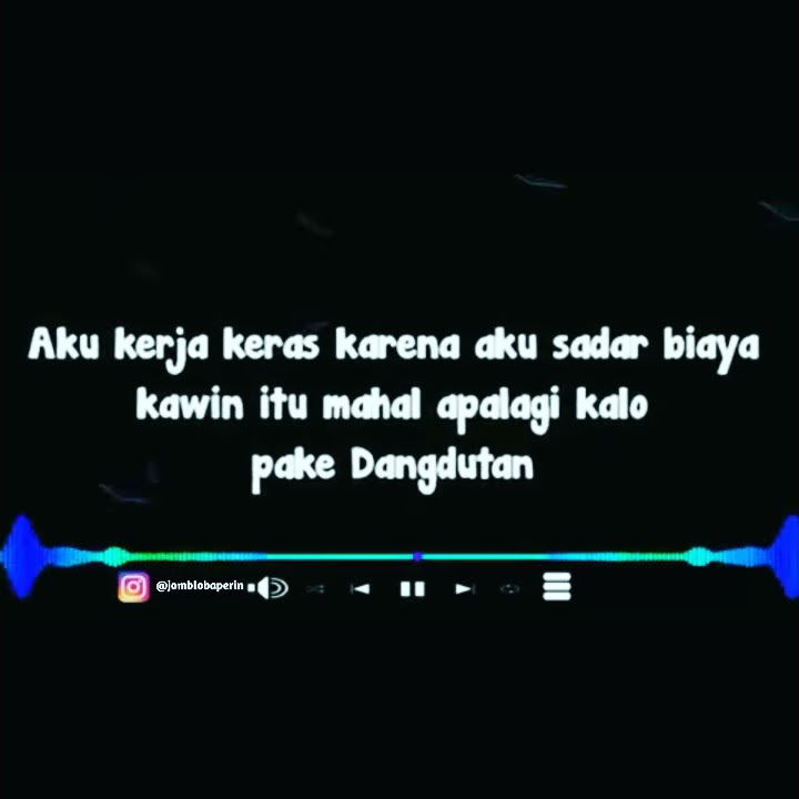 Storywa 30 detik biaya kawin itu mahal apa lagi pakai dangdut