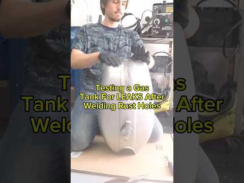 Leaking Rusty Gas Tank Repair DIY #mechanic #suzuki #welding #motorcycle #diy #repair #restoration