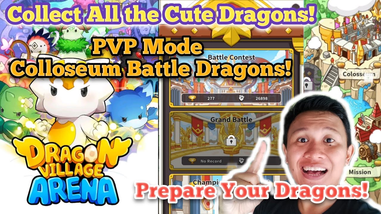 Dragon Village Arena PVP Mode Collosseum Battle! Bersaing Melawan Player lain! 