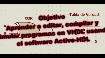 VHDL - FPGA - Ejemplo #1 "Software Active-HDL"