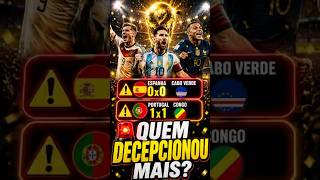 🏆 A PRIMEIRA RODADA ACABOU #copadomundo #futebol #shorts