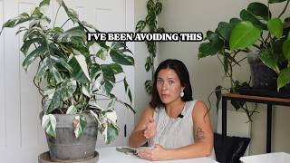 I've Been Avoiding This Plant Task | Monstera Albo Reset + Life Lately